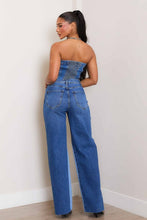 Load image into Gallery viewer, High-Rise Color Block Wide Jeans