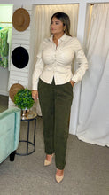 Load image into Gallery viewer, Olive Corduroy Pants