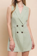 Load image into Gallery viewer, Linen Celery Romper