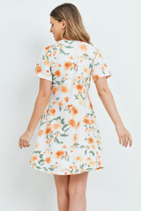 Painterly Floral Print Dress (Mommy and Me)