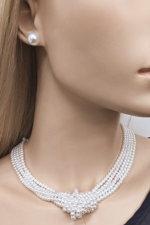 Pearl Knot Necklace – estelaboutique