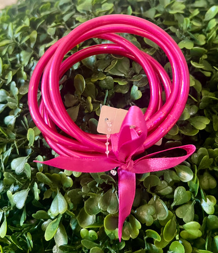 Fuchsia Jelly Bracelets