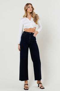 Vibrant High Waisted Wide Leg Jeans