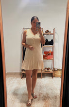 Load image into Gallery viewer, Beige Button Down Dress