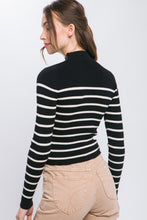 Load image into Gallery viewer, Black Mock Neck Top as
