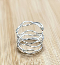Load image into Gallery viewer, Wave Silver Ring