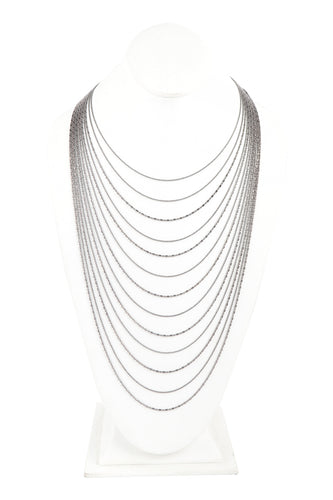 Pewter Layered Necklace