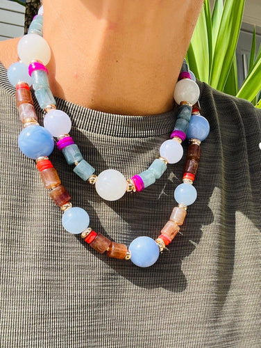 Stone and Resin Necklaces