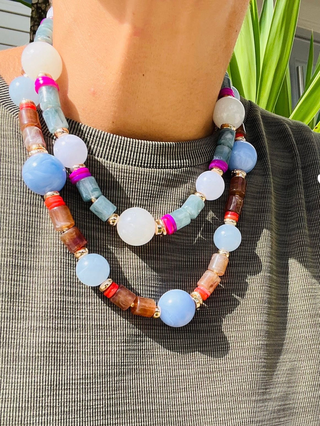 Stone and Resin Necklaces