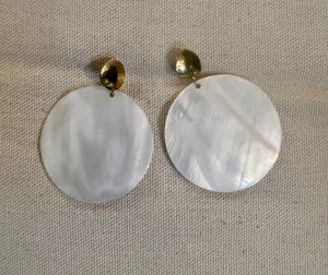 Round Shell Earrings