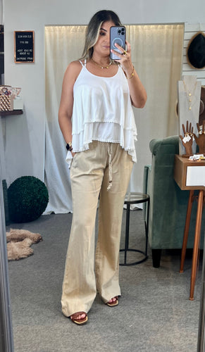 Linen Blend Pants