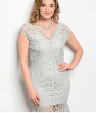 Load image into Gallery viewer, Guipure Gray Dress