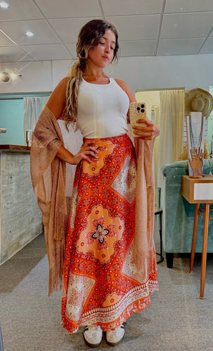 Satin Maxi Skirt