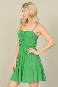 Twist Green Dress