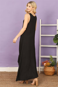 Black High-Low Maxi