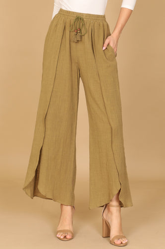 Olive Tulip Pants