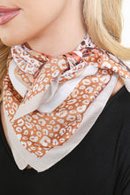 Load image into Gallery viewer, Beige Leopard Silky Scarf