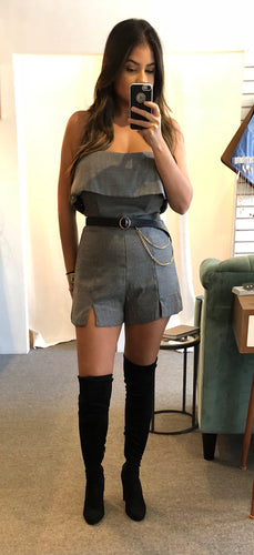 Plaid Romper