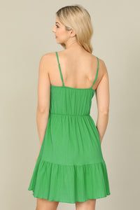 Twist Green Dress