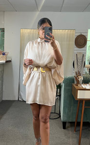 Champagne Short Caftan Dress