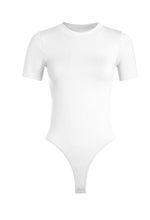 Load image into Gallery viewer, White Basic Bodysuit