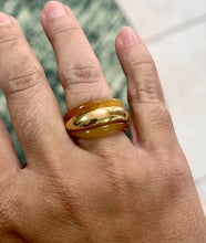 Load image into Gallery viewer, Gold and Marble ring