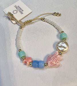 Fish and Pearl Bracelet