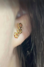 Load image into Gallery viewer, Three Little Stars Stud Earrings