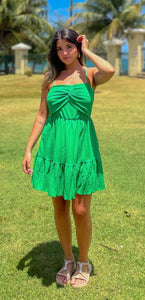 Twist Green Dress