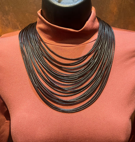 Leather Layered Necklace