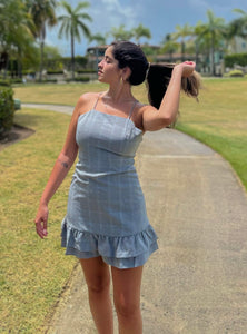 Gray Plaid Dress