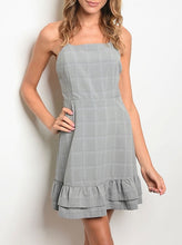 Load image into Gallery viewer, Gray Plaid Dress