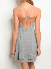 Load image into Gallery viewer, Gray Plaid Dress