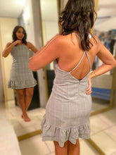 Load image into Gallery viewer, Gray Plaid Dress