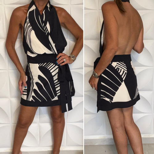 Halter Wraparound Dress