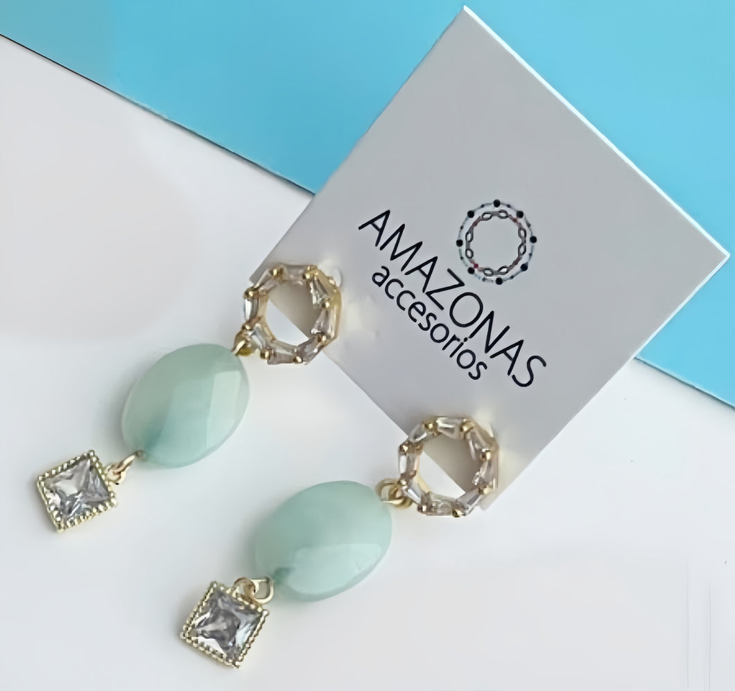Amazonita Earrings