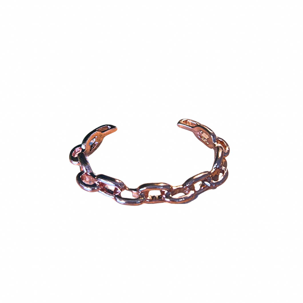Rose Gold Chain Cuff Bracelet
