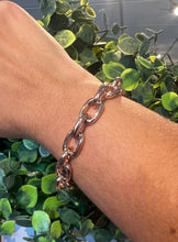 Load image into Gallery viewer, Rose Gold Chain Cuff Bracelet