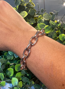 Rose Gold Chain Cuff Bracelet