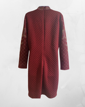 Load image into Gallery viewer, Quilted Deep Red Dress