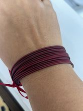 Load image into Gallery viewer, Guitar String Burgundy Bracelet