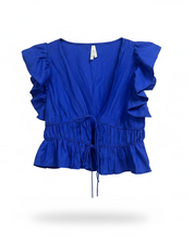 Load image into Gallery viewer, Royal Blue Tied Top