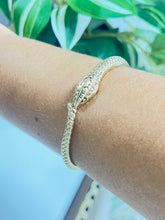 Load image into Gallery viewer, Gold Snake Bangle