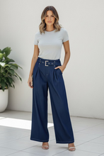 Load image into Gallery viewer, High Waisted Dark Denim pants