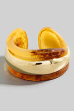 Load image into Gallery viewer, Gold and Marble ring