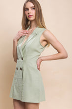 Load image into Gallery viewer, Linen Celery Romper