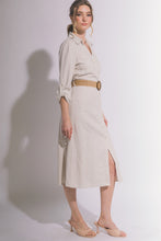Load image into Gallery viewer, Linen Blend Sand Dress