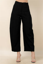 Load image into Gallery viewer, Black Barrel Pants