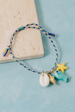 Load image into Gallery viewer, Sea Life Charms Cord Bracelet