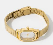Load image into Gallery viewer, Ribbed Cushion Metallic Band  Watch